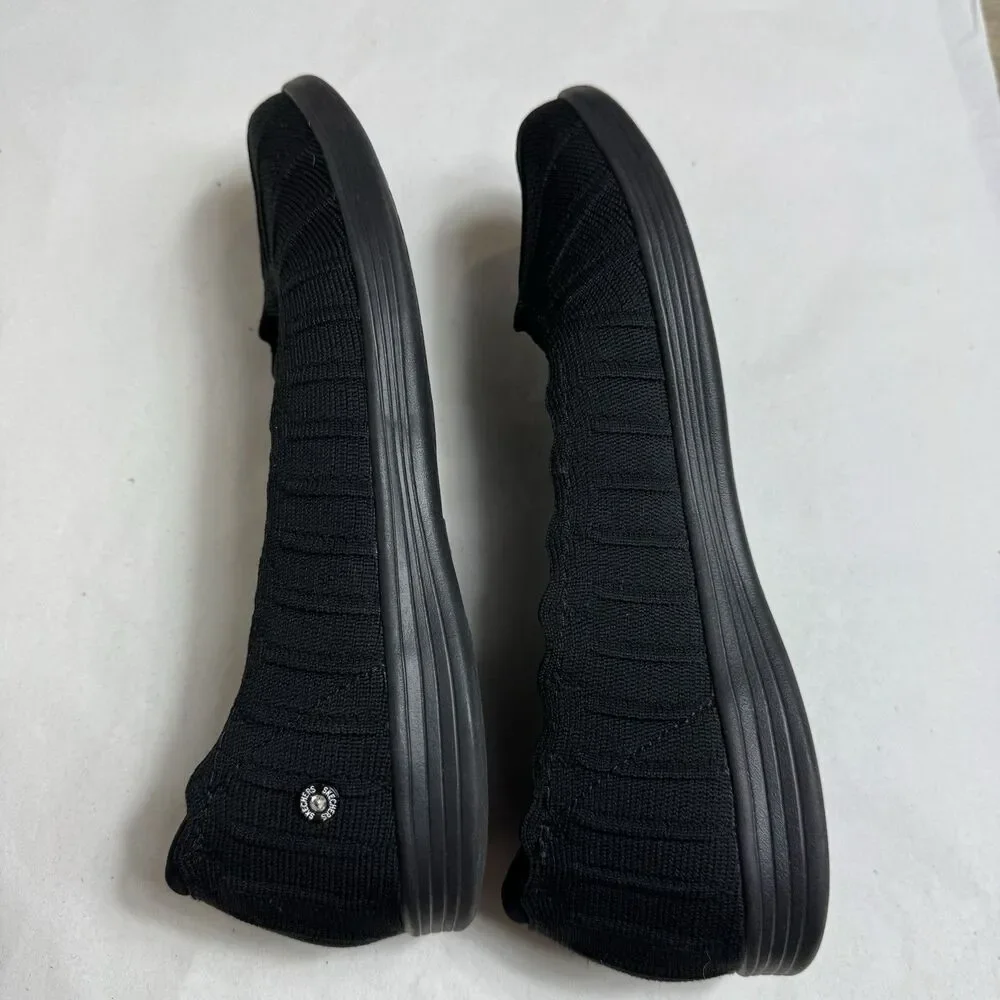 Skechers Air Cooled Goga Mat Slip-On Shoes Women’s Size 8 Black Round Toe - Picture 7 of 14